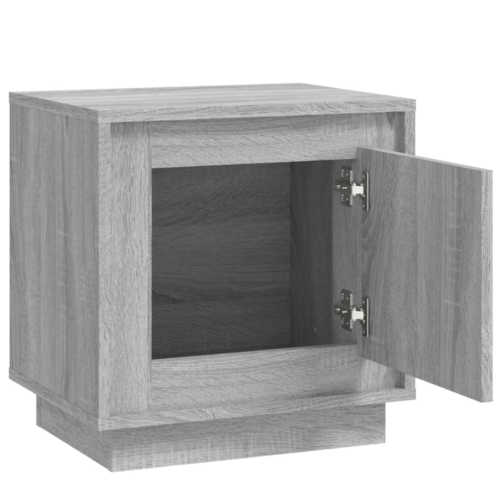 Nachtkastjes 2 st 44x35x45 cm bewerkt hout