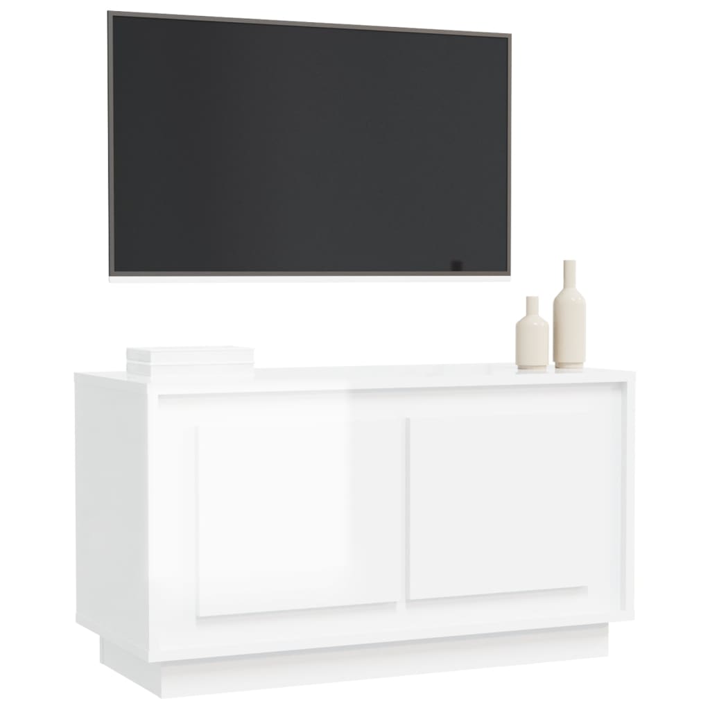 Meuble TV 80x35x45 cm en bois travaillé