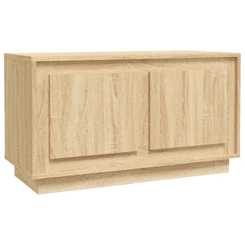 Meuble TV 80x35x45 cm en bois travaillé