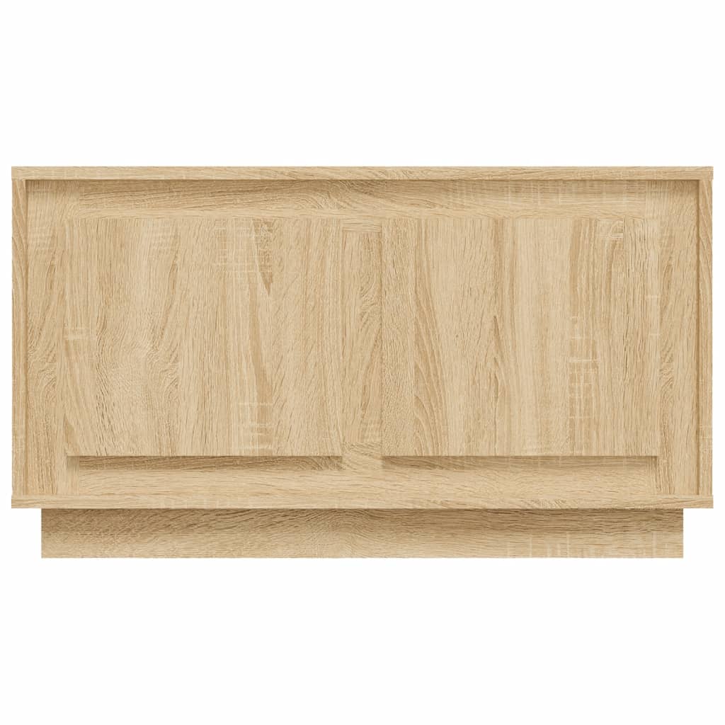 Meuble TV 80x35x45 cm en bois travaillé