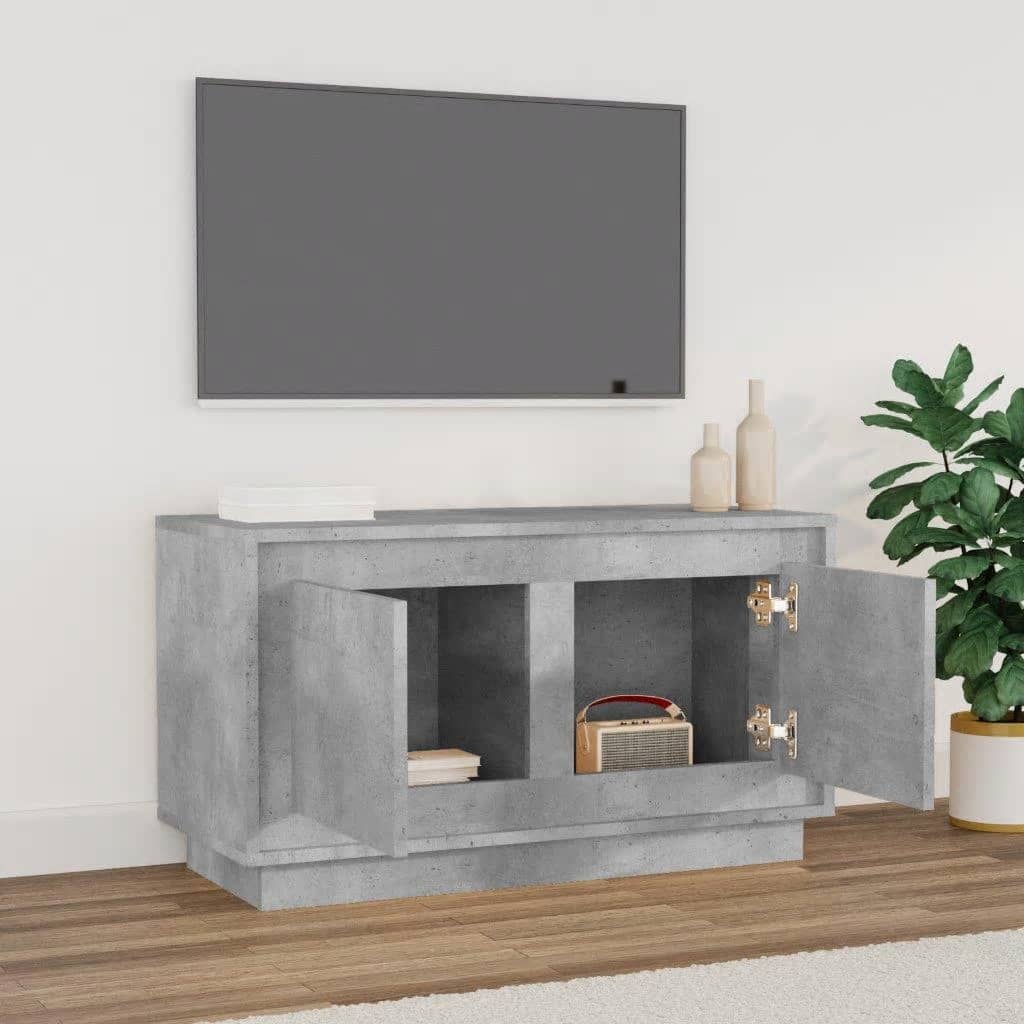 Meuble TV 80x35x45 cm en bois travaillé