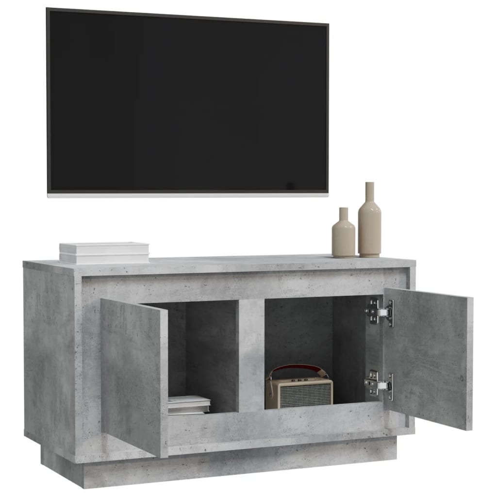 Meuble TV 80x35x45 cm en bois travaillé