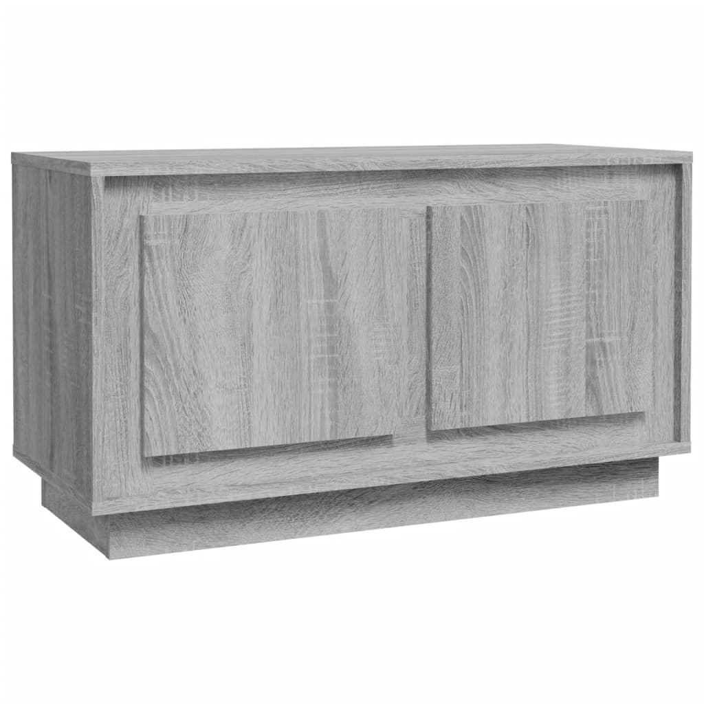 Meuble TV 80x35x45 cm en bois travaillé