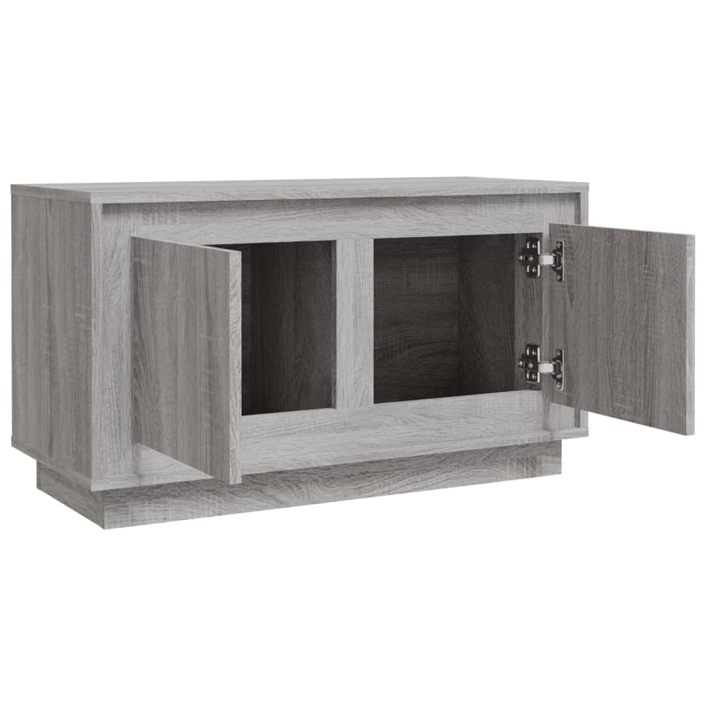 Meuble TV 80x35x45 cm en bois travaillé