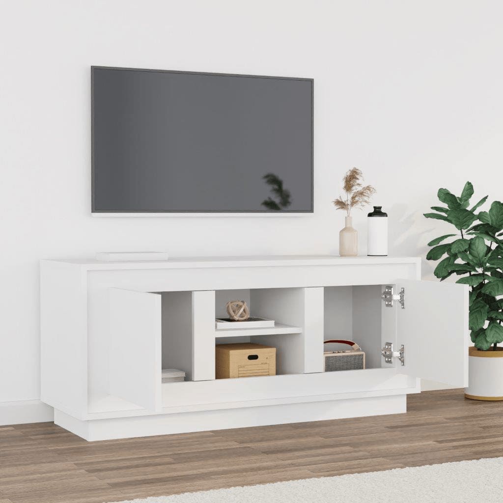 Tv-meubel 102x35x45 cm bewerkt hout