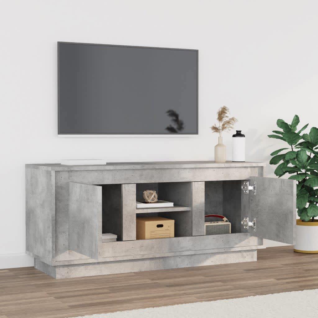 Tv-meubel 102x35x45 cm bewerkt hout