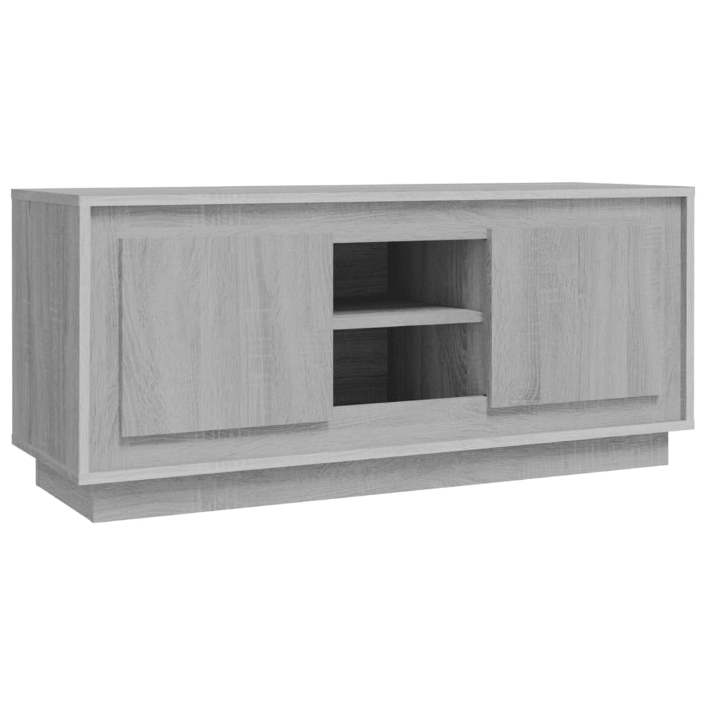 Tv-meubel 102x35x45 cm bewerkt hout