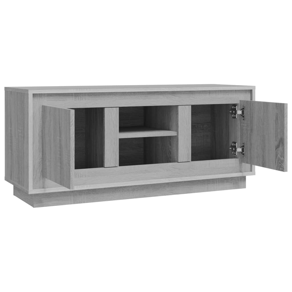 Tv-meubel 102x35x45 cm bewerkt hout