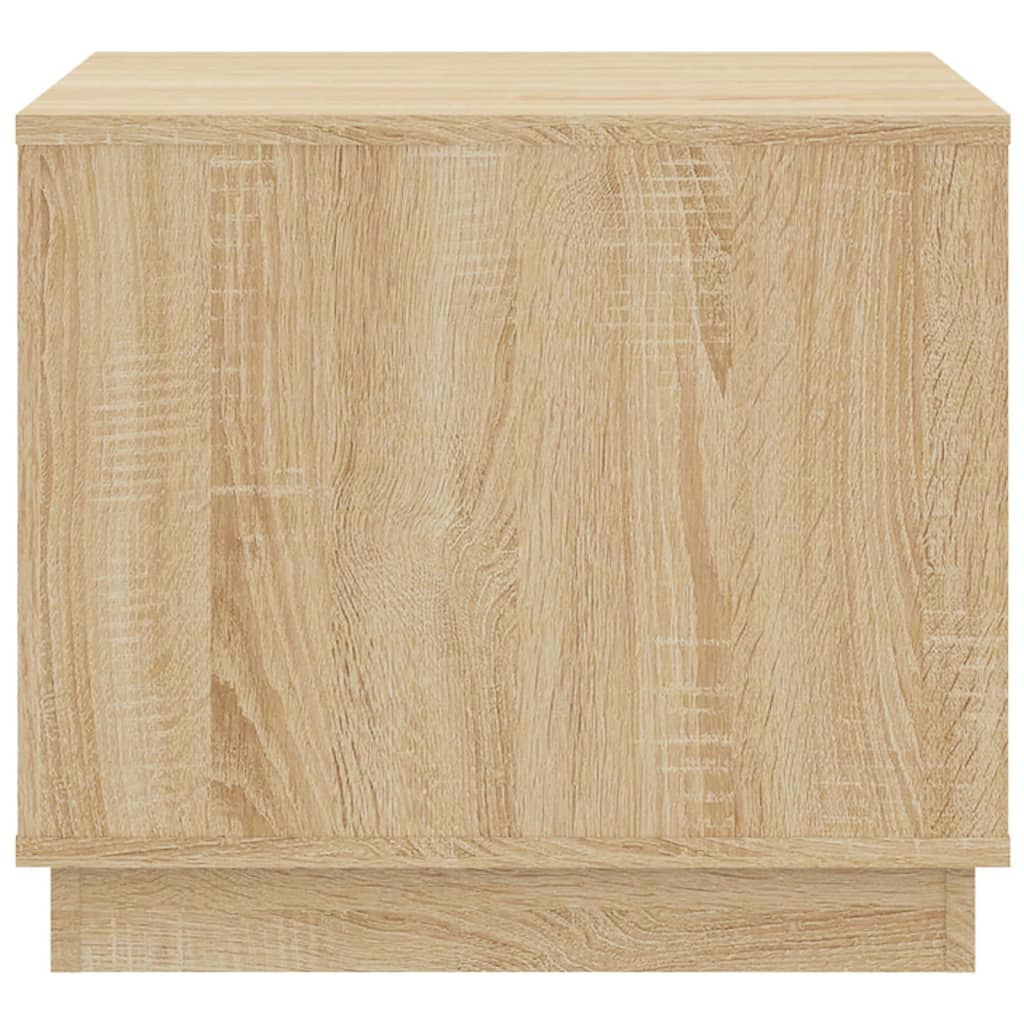 Salontafel 51x50x44 cm bewerkt hout eikenkleurig