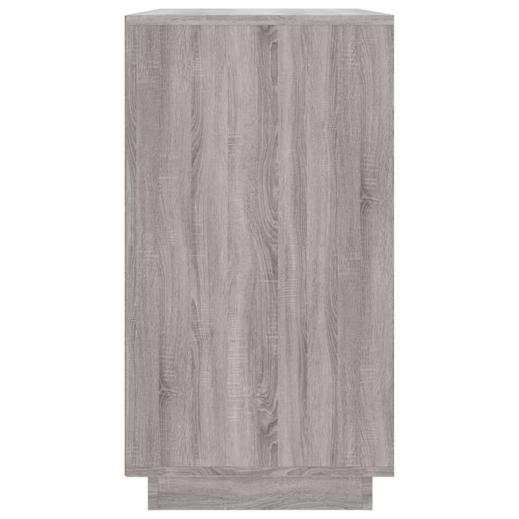 Dressoir 80x34x75 cm bewerkt hout eikenkleurig