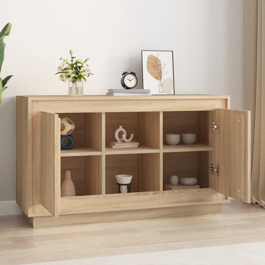 Buffet 102x35x60 cm en bois travaillé