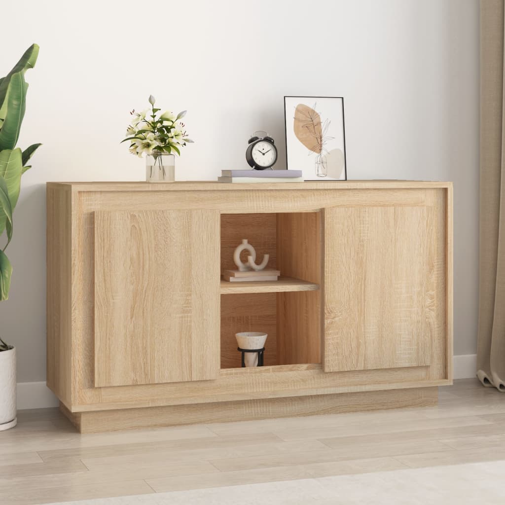 Buffet 102x35x60 cm en bois travaillé