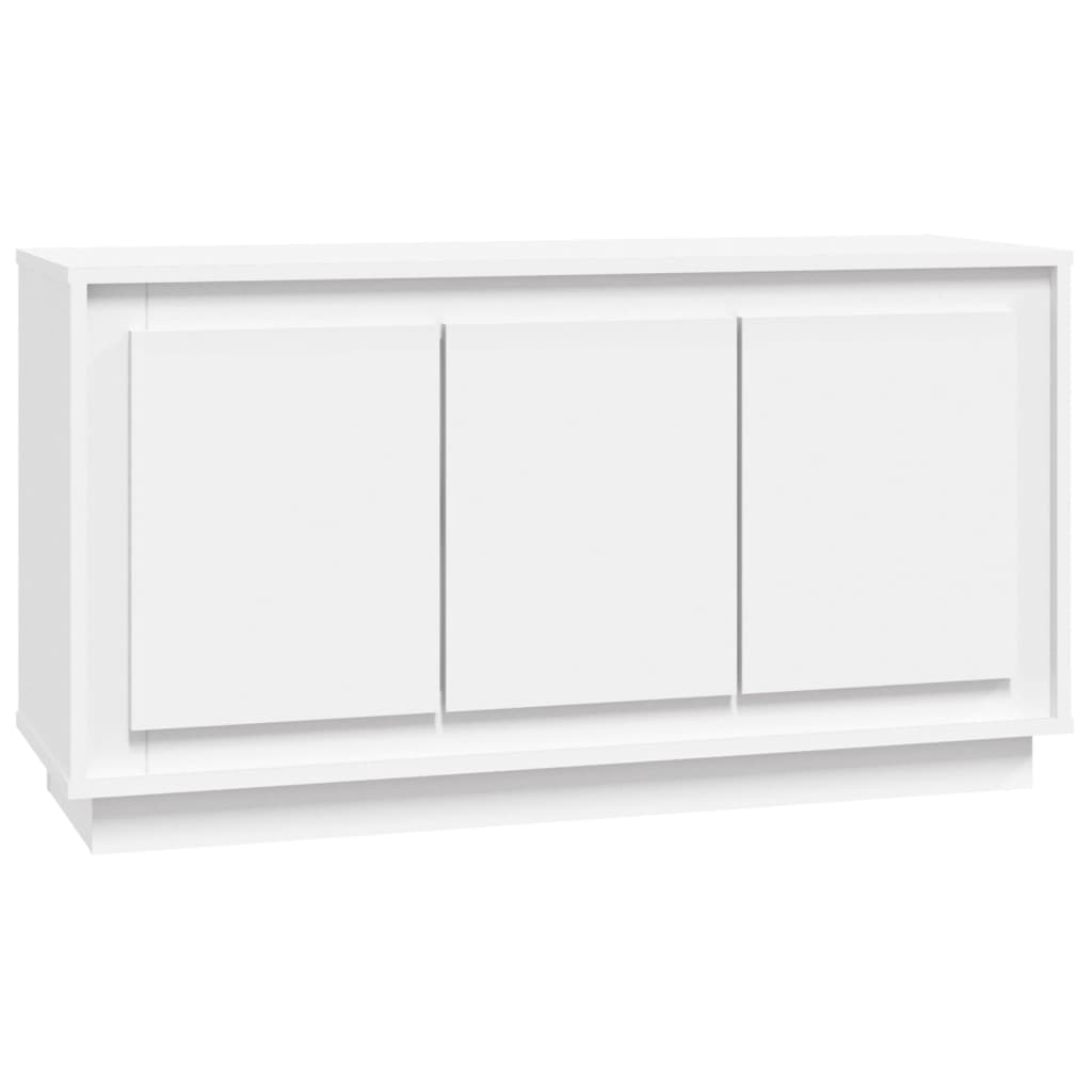 Buffet 102x35x55 cm finition bois blanc