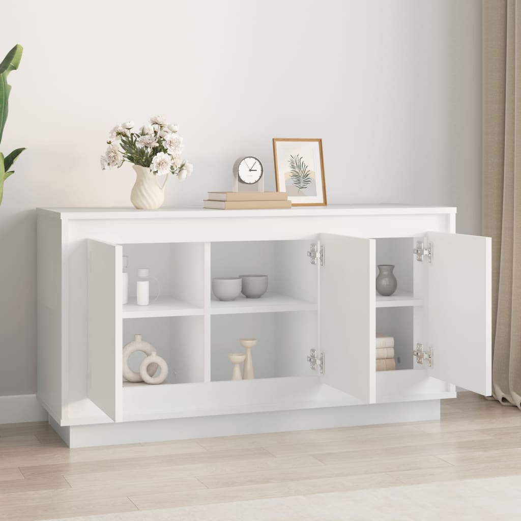 Buffet 102x35x55 cm finition bois blanc