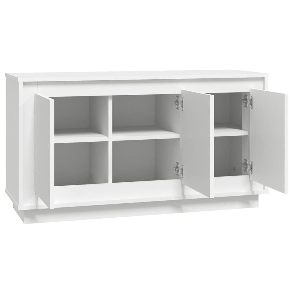 Buffet 102x35x55 cm finition bois blanc