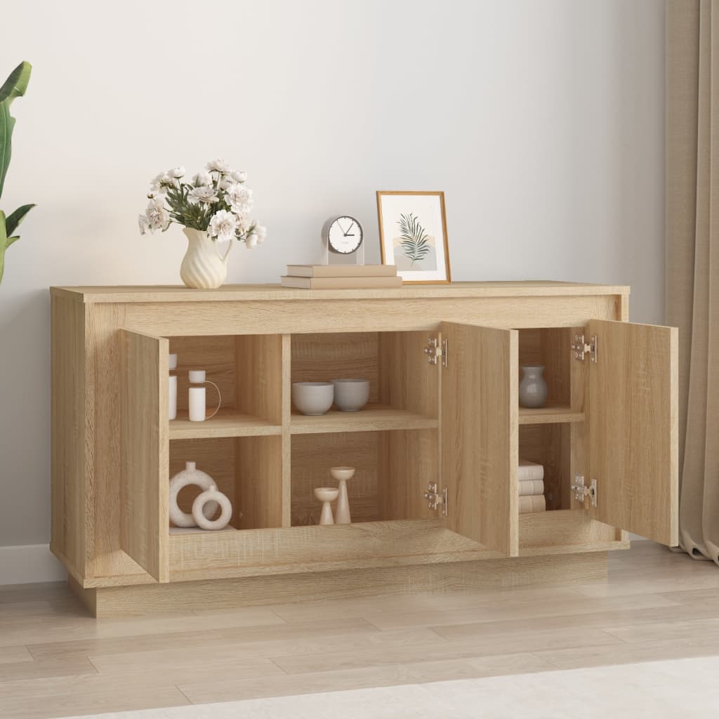 Buffet 102x35x55 cm en bois travaillé