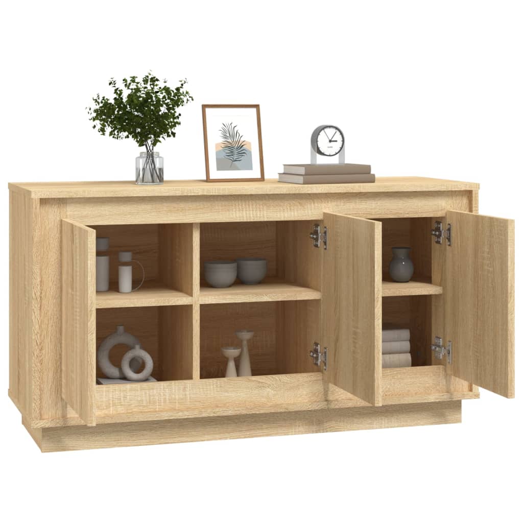 Buffet 102x35x55 cm en bois travaillé