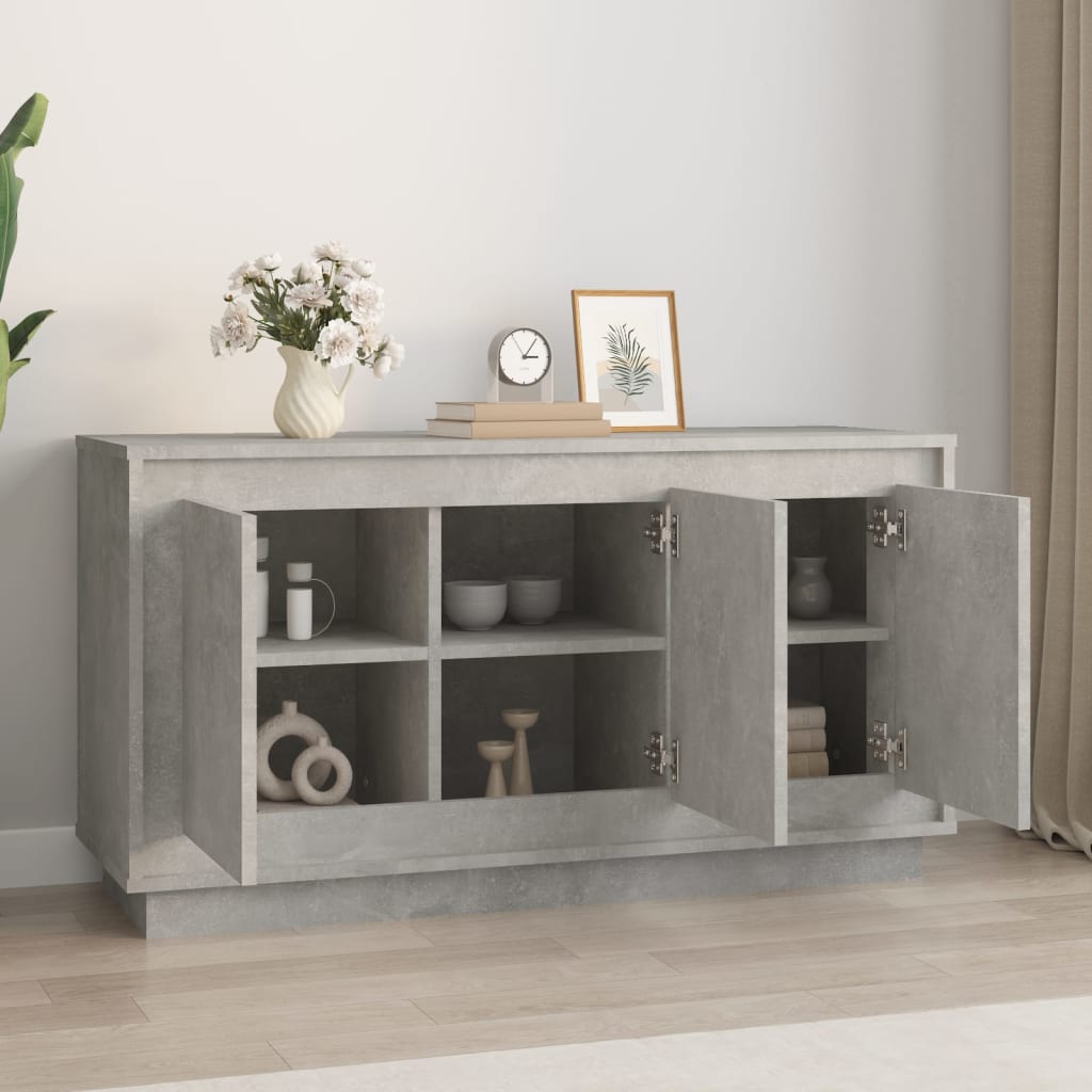 Buffet 102x35x55 cm finition bois blanc