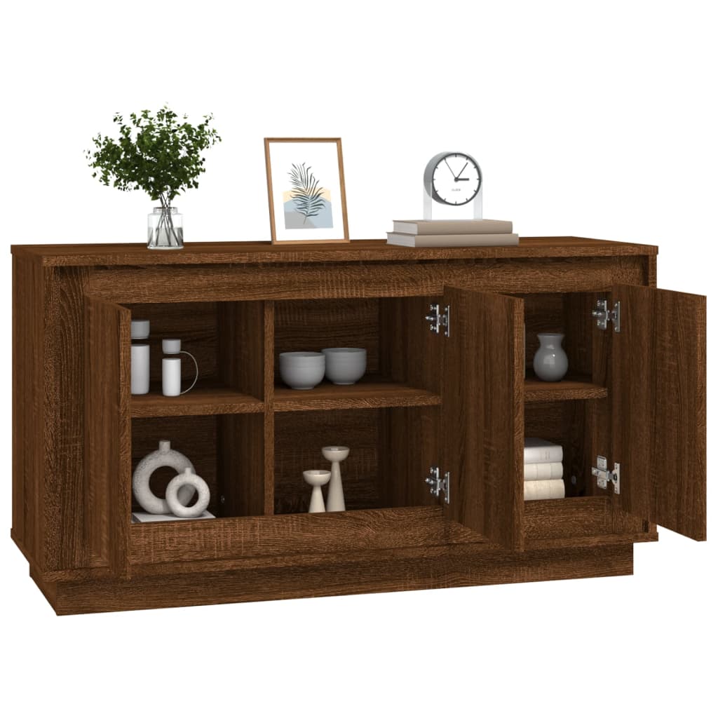 Buffet 102x35x55 cm en bois travaillé