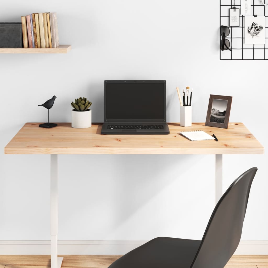 Bureau 110x55x2,5 cm en bois de pin massif