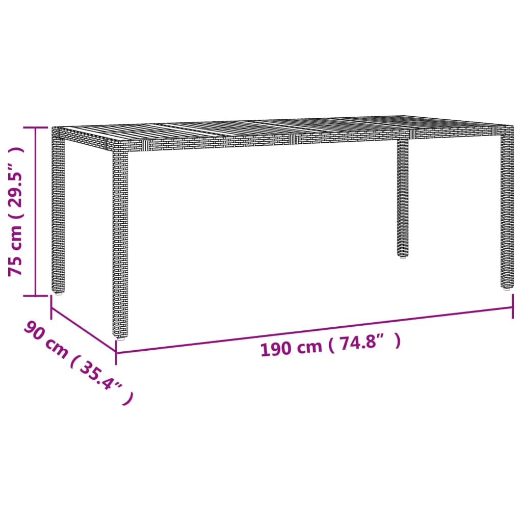 3-delige Tuinset met kussens poly rattan zwart