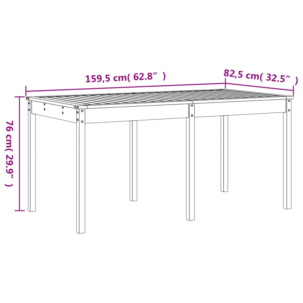 13-delige Tuinset massief