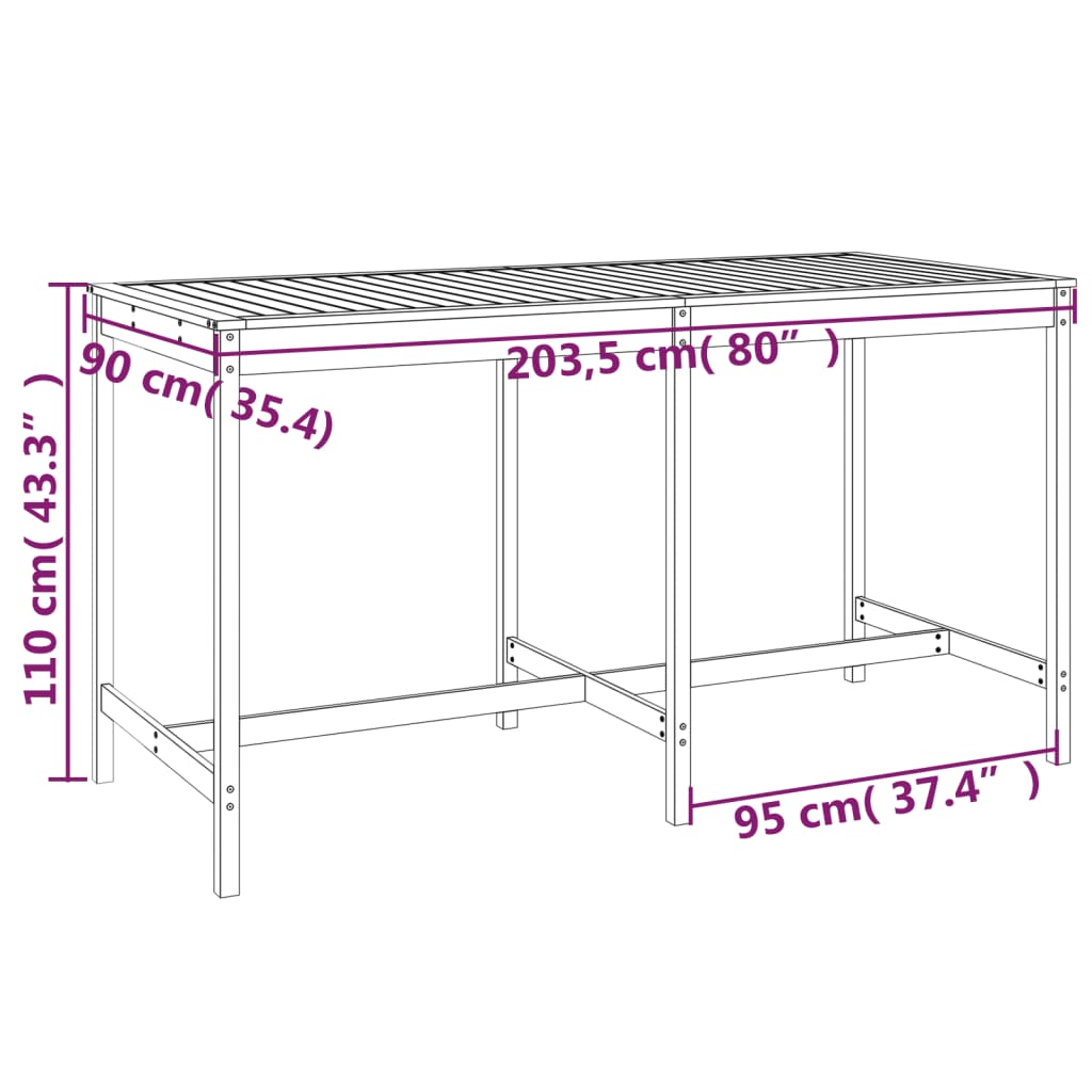 9-delige Barset massief