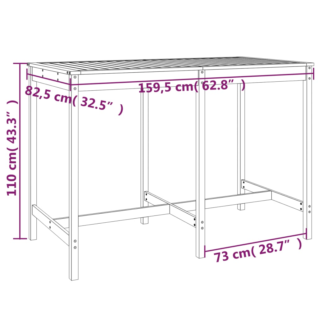 7-delige Barset massief