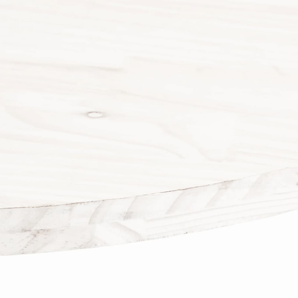 Plateau de table ovale 100x50x2,5 cm en bois de pin massif