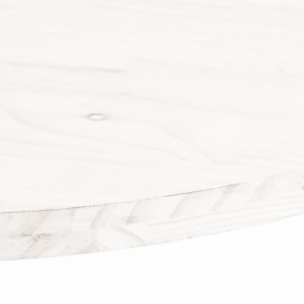 Plateau de table ovale 100x50x2,5 cm en bois de pin massif