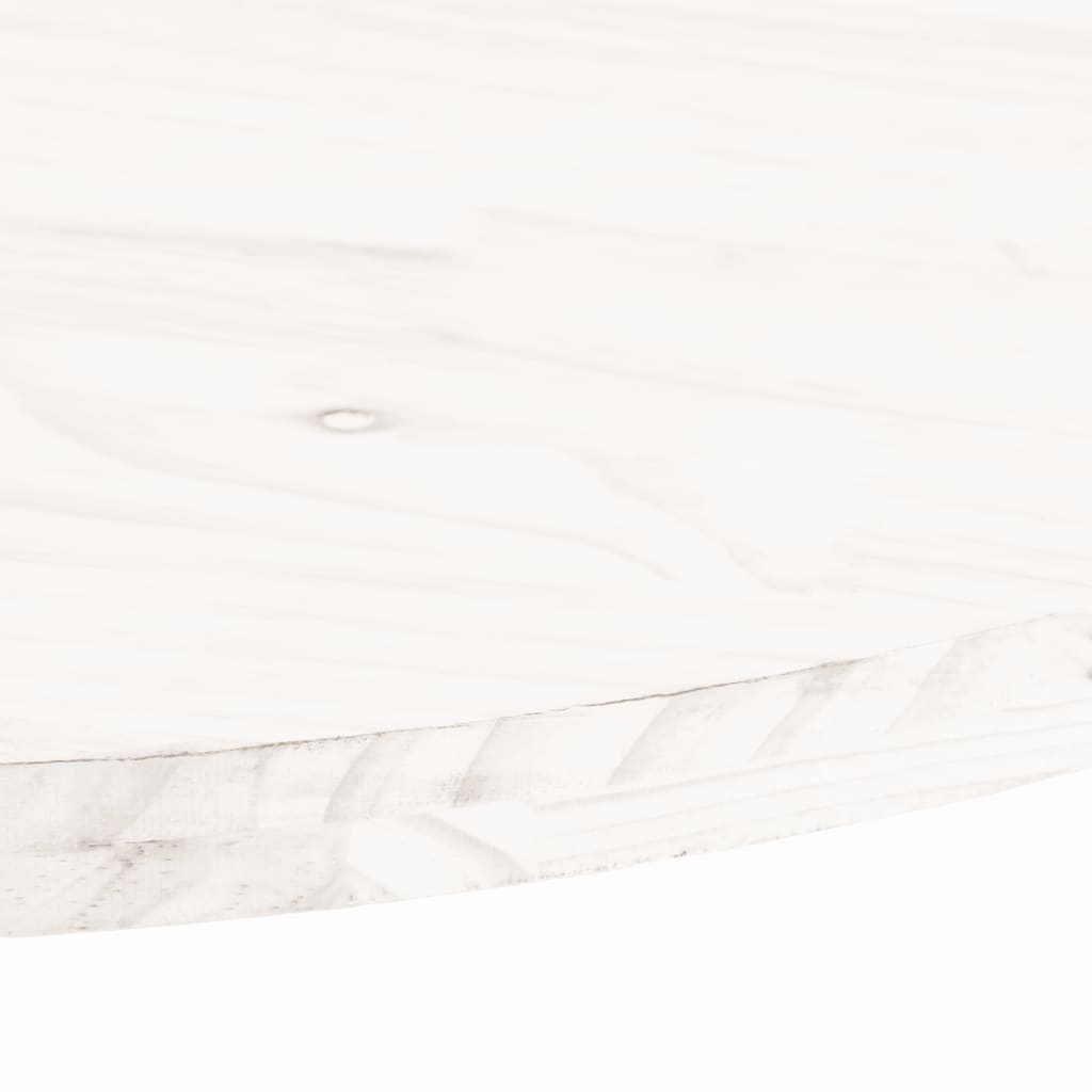 Plateau de table ovale 100x50x2,5 cm en bois de pin massif