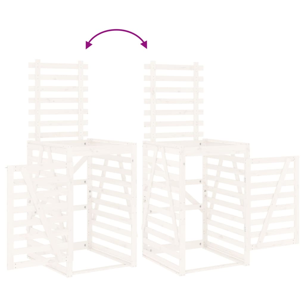 Containerberging 84x90x128,5 cm massief