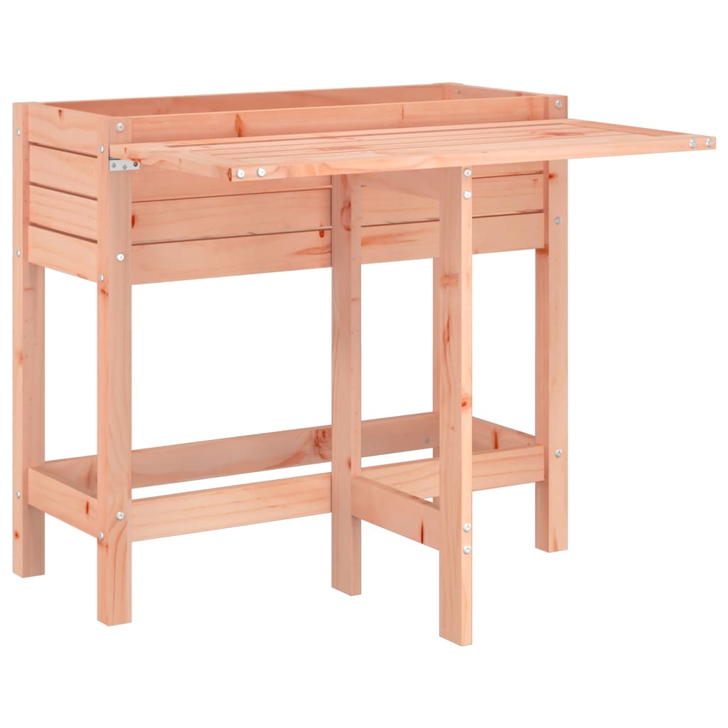 Jardinière avec plateau de table solide pliable