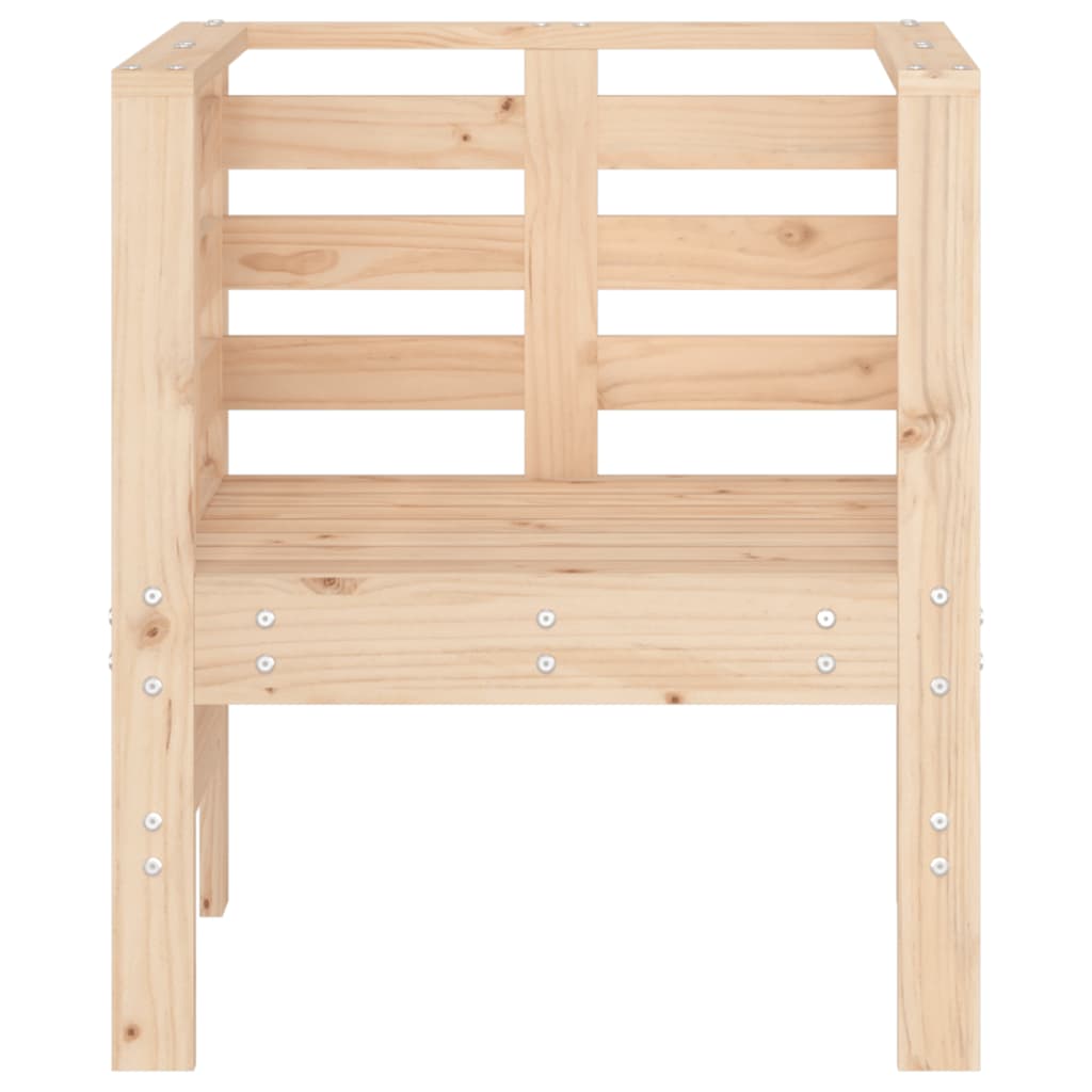 Chaises de jardin 2 pcs 61,5x53x71 cm solide