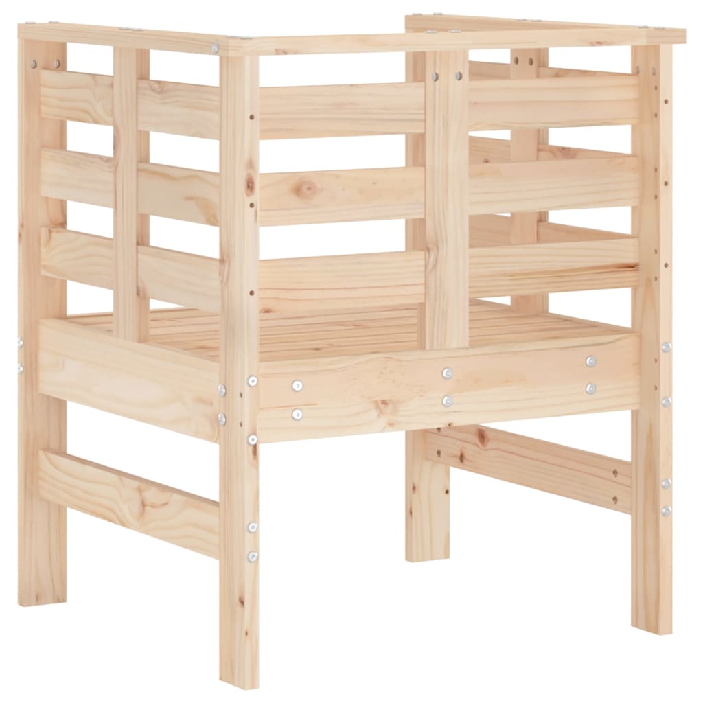 Tuinstoelen 2 st 61,5x53x71 cm massief