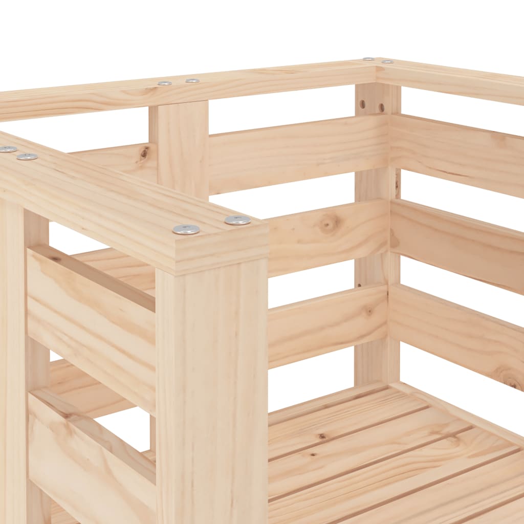 Tuinstoelen 2 st 61,5x53x71 cm massief