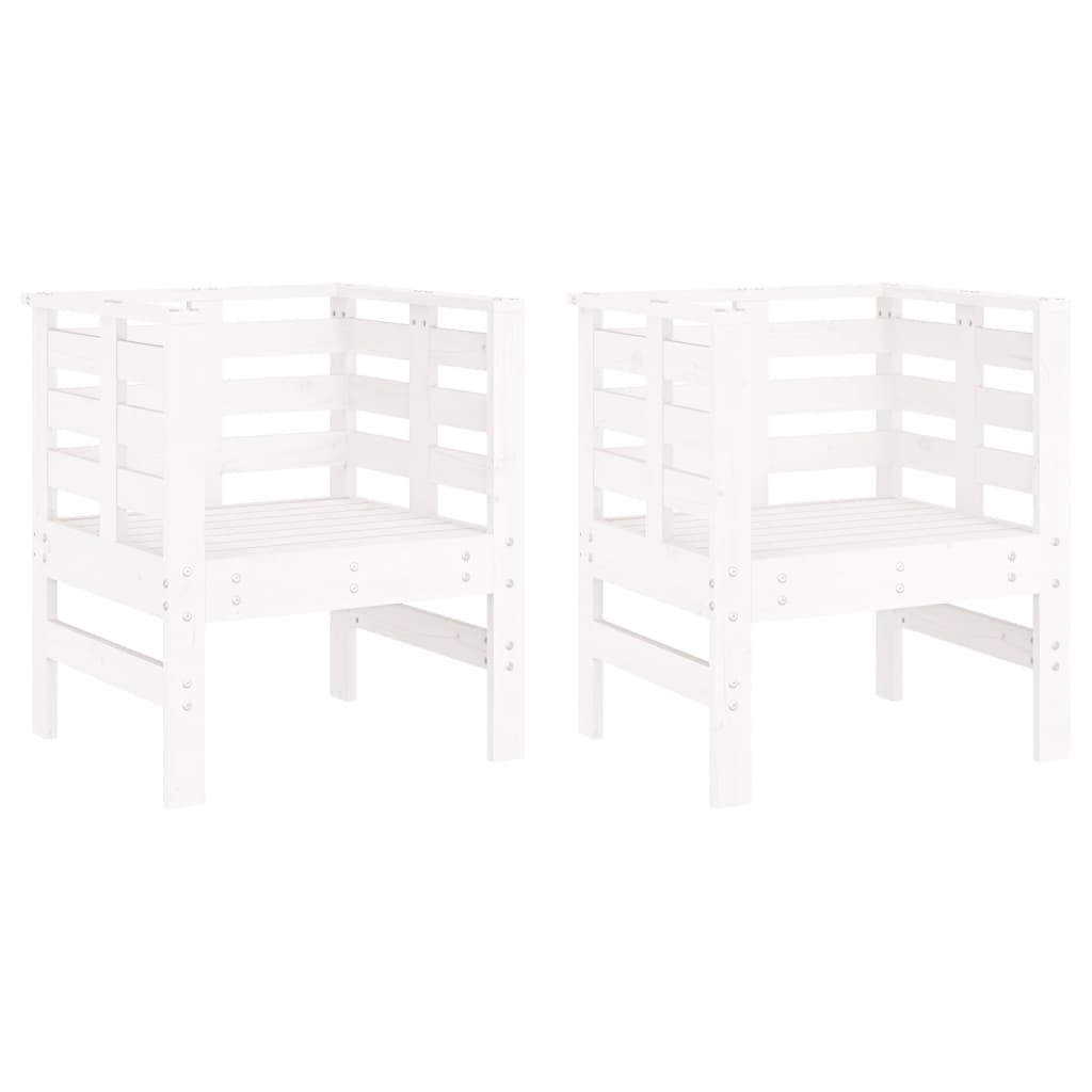 Chaises de jardin 2 pcs 61,5x53x71 cm solide