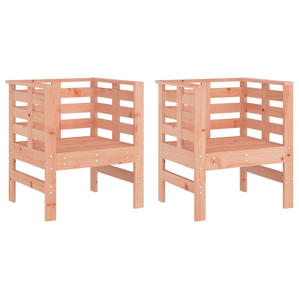 Tuinstoelen 2 st 61,5x53x71 cm massief