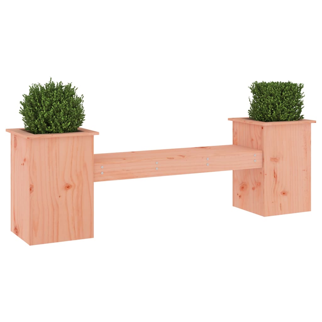 Bankje met plantenbakken 184,5x39,5x56,5 cm