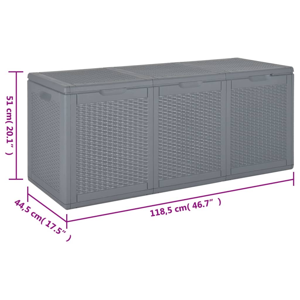 Tuinbox 180 L PP rattan