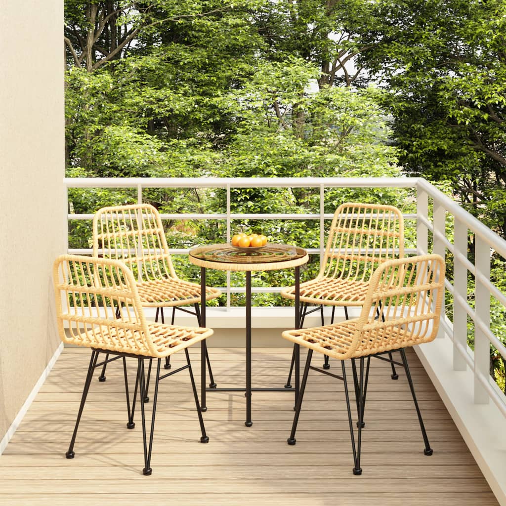 5-delige Tuinset poly rattan