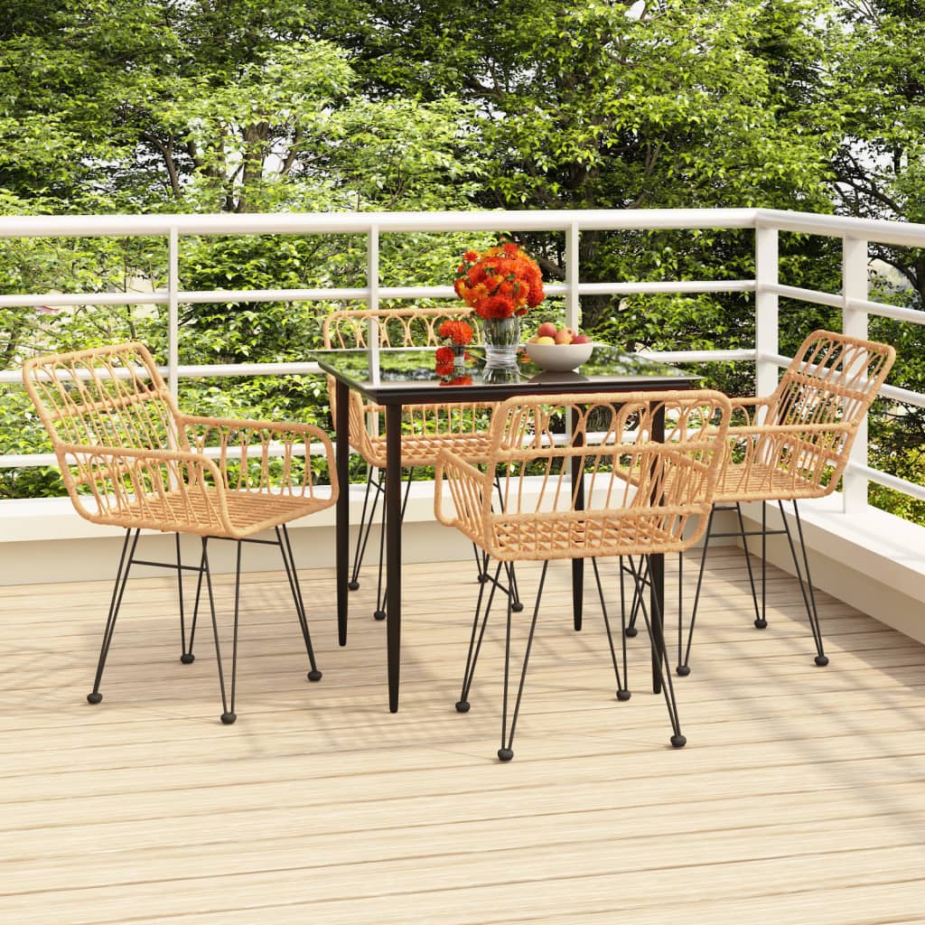 3-delige Tuinset poly rattan