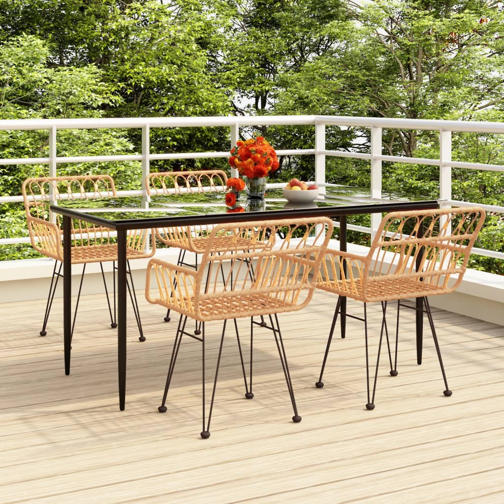 3-delige Tuinset poly rattan