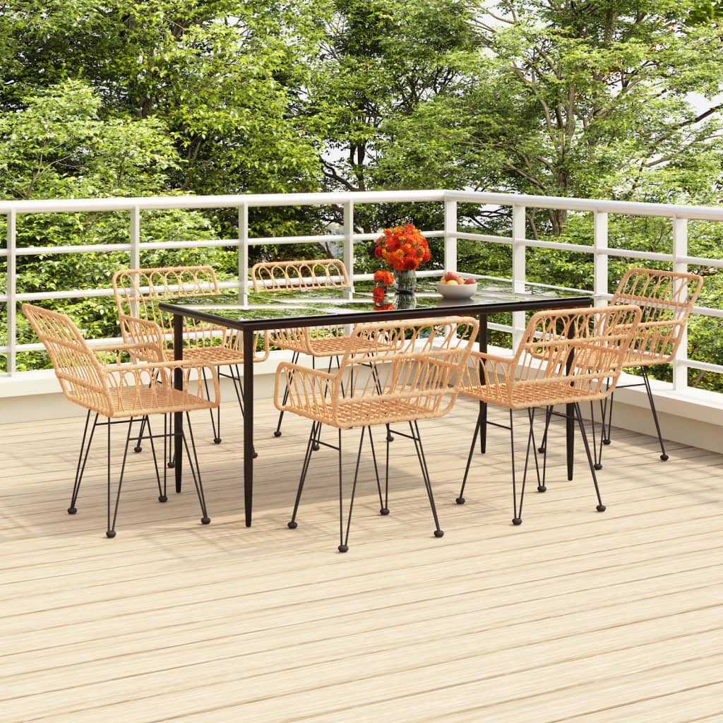 3-delige Tuinset poly rattan