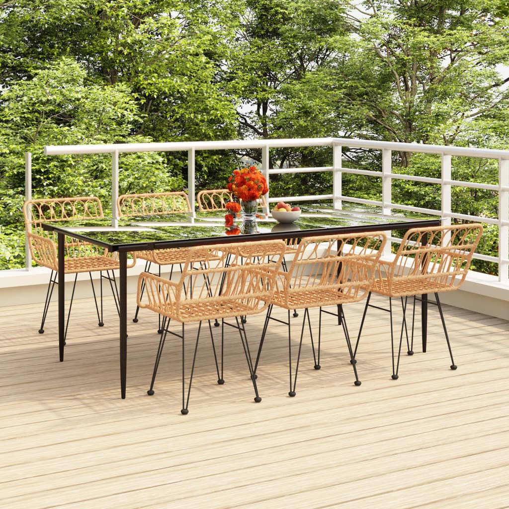 3-delige Tuinset poly rattan