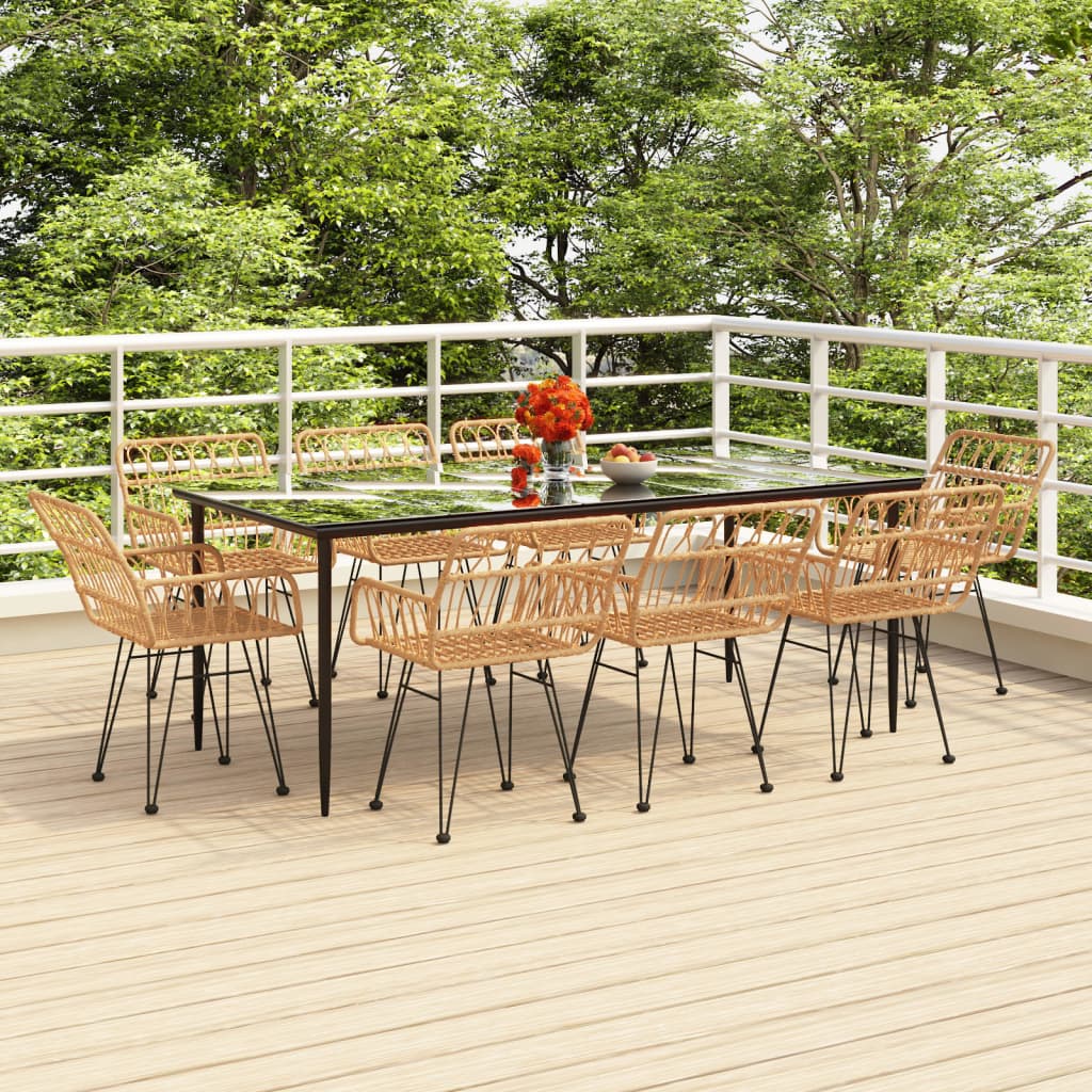 3-delige Tuinset poly rattan