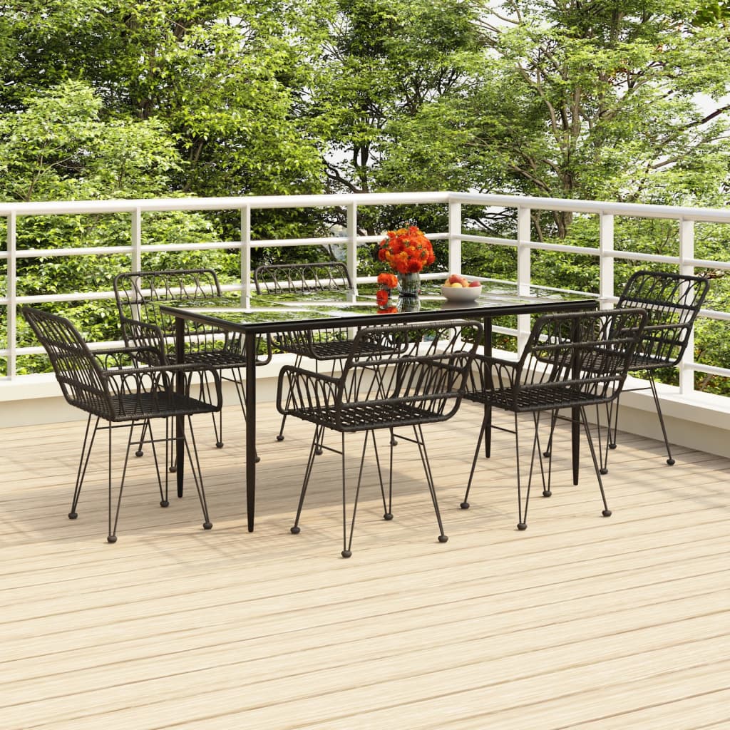 3-delige Tuinset poly rattan