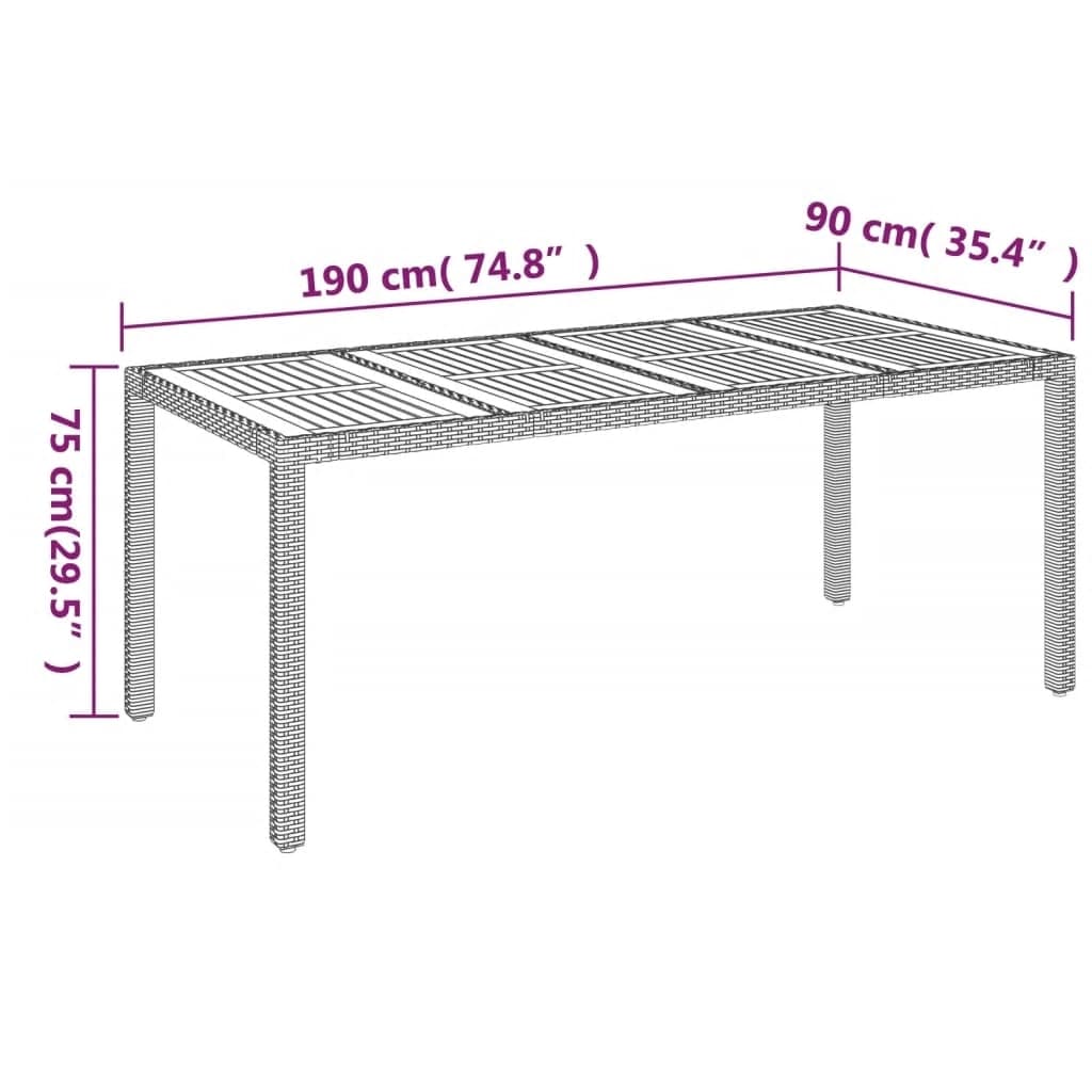 5-delige Tuinset met kussens poly rattan