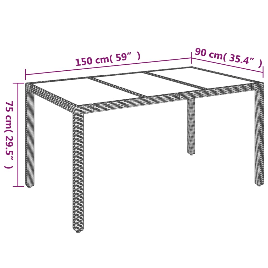 9-delige Tuinset met kussens poly rattan