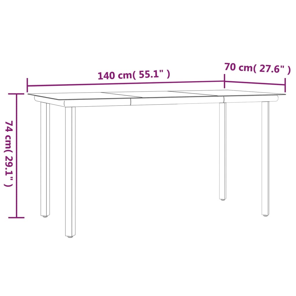 11-delige Tuinset met kussens poly rattan en